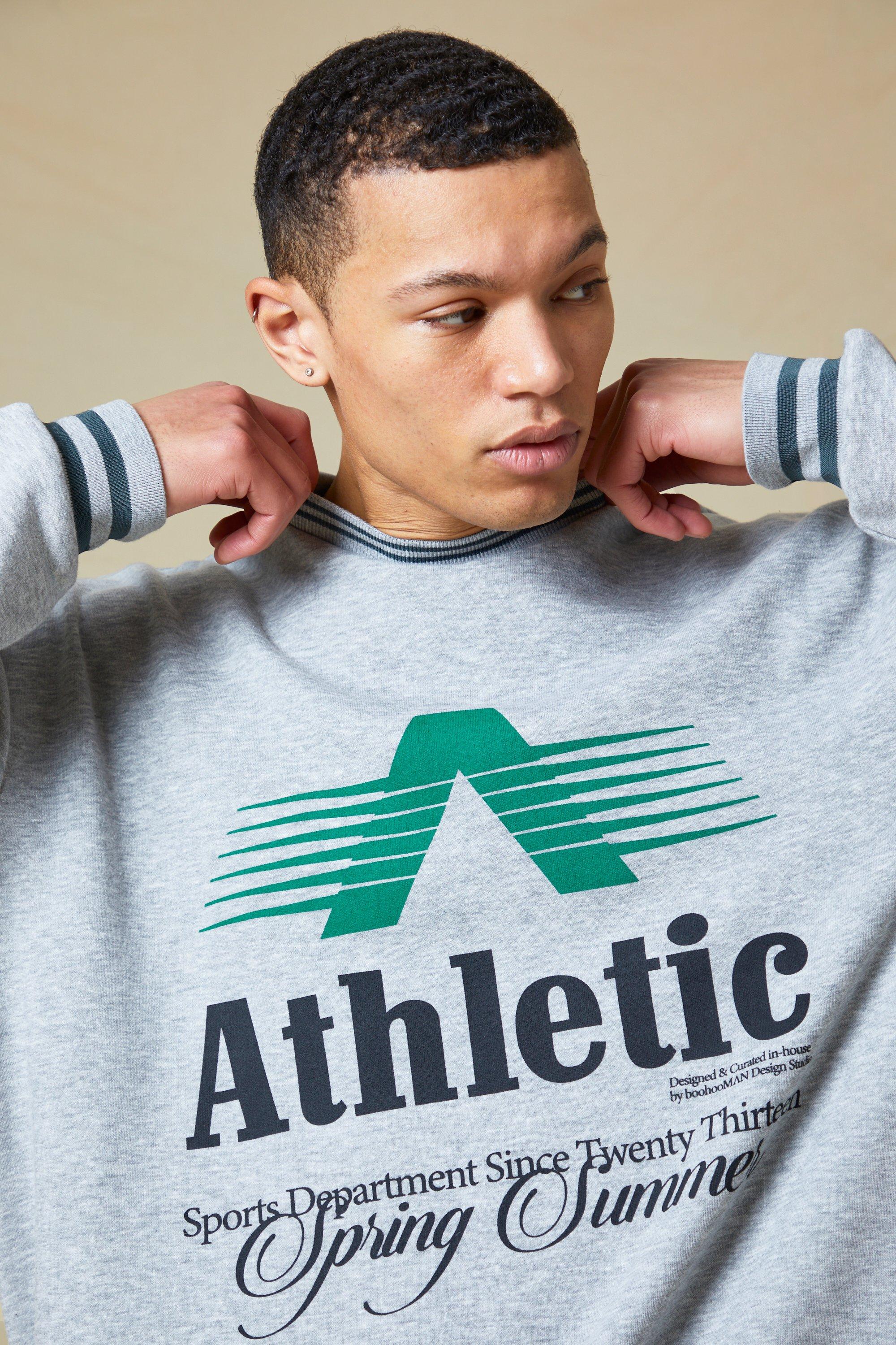 Oversized athletic sweatshirt online